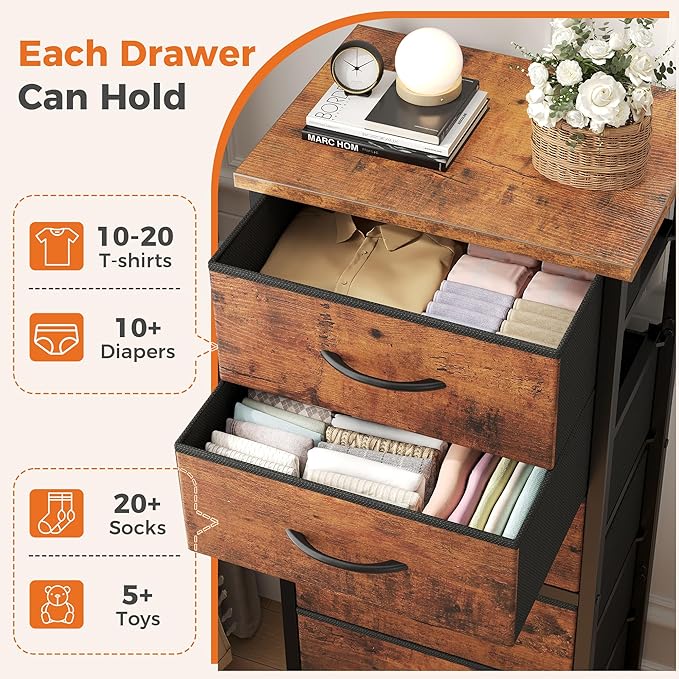 Sweetcrispy Tall Fabric Dresser - Image 4