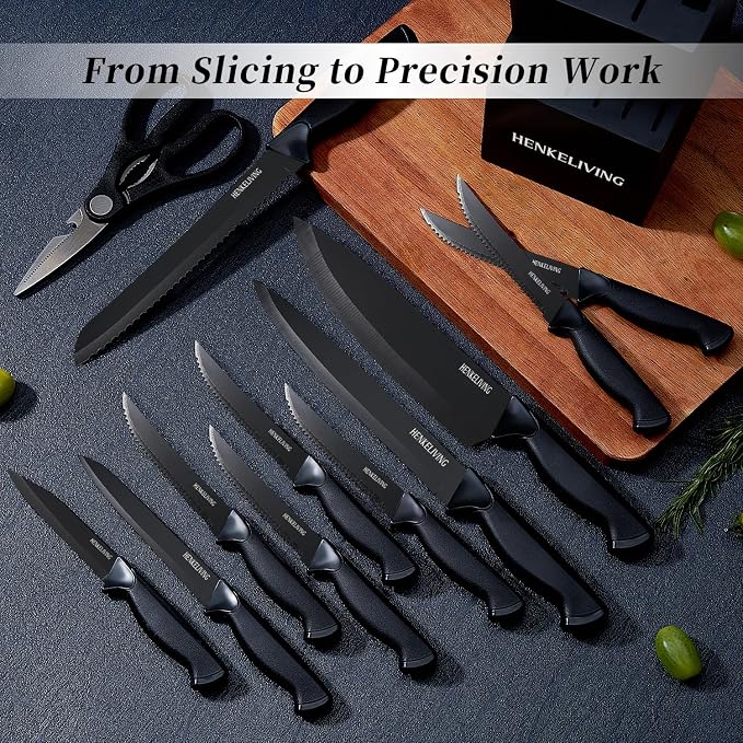 Knife Set, 14-Piece Kitchen Knives Set - Image 4