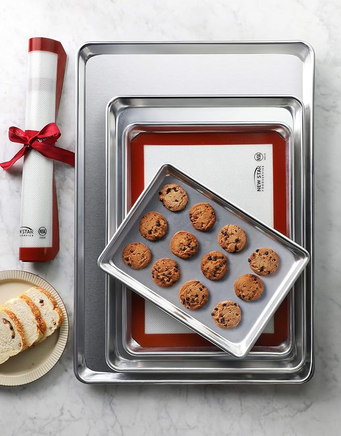 New Star Foodservice Commercial-Grade 18-Gauge Aluminum Sheet Pan/Bun Pan) - Image 7