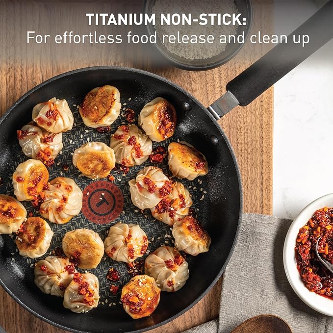 T-Fal Ultimate Hard Anodized Nonstick Pots and Pans Set 17 Piece, Nonstick - Image 4