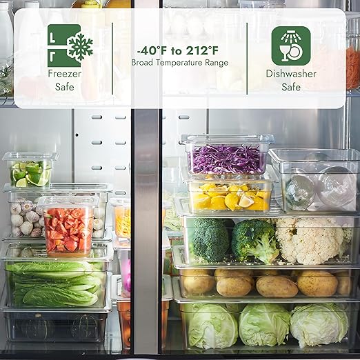 CURTA 6-Pack 1/9 Size 4" Deep NSF Polycarbonate Food Pans - Image 6