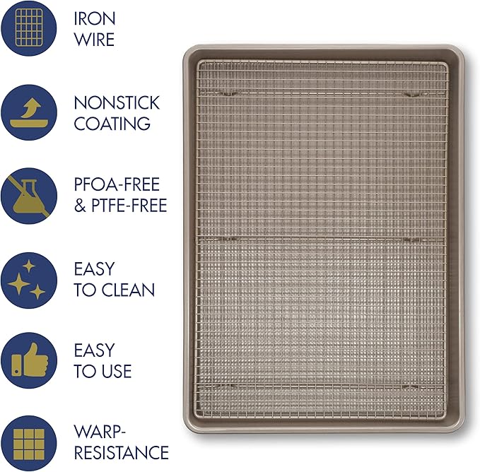Ultra Cuisine Wire Rack Baking Sheet Pan Set - Image 5
