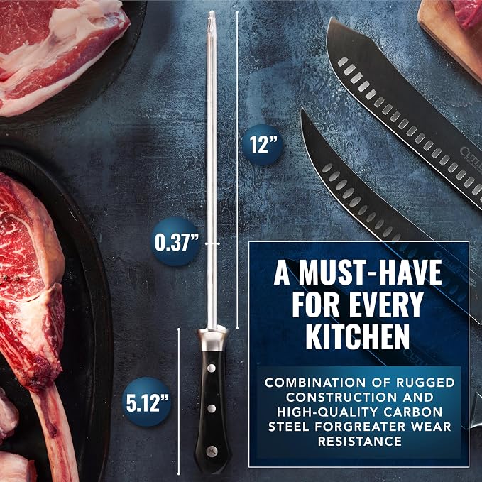 Cutluxe Honing Rod, Sharpening Steel - Image 6