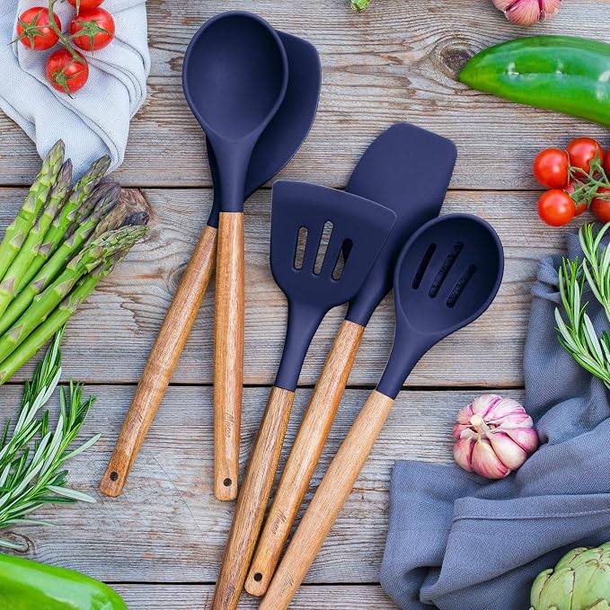 Non-Stick Silicone Kitchen Utensils Set - Image 8