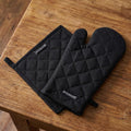 Encasa XO Heat Resistant 100% Cotton Oven Glove & Potholder Set by EncasaXO