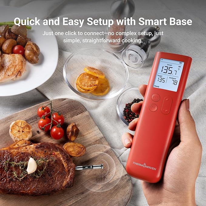 ThermoMaven Smart Bluetooth Wireless Meat Thermometer, 10X Enhanced Sub-1G - Image 3