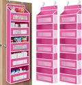 JARLINK 2 Pack Over The Door Organizer Storage, 5 Shelf Hanging Door Organizer by JARLINK