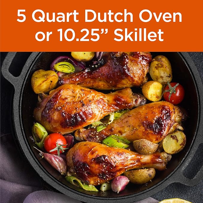 Commercial Chef 2-in-1 5-Qt. Dutch Oven - Image 3