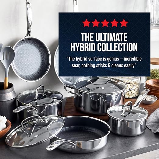 Blue Diamond Hybrid Nonstick Stainless Steel 2QT Saucepan - Image 6