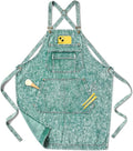 Denim Apron with Pockets for Hair Stylist Gardening Craftsmen Barista Women by Vammcht