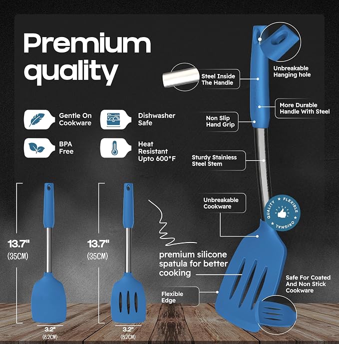 BakeRoyal Silicone Spatula Set - Image 2