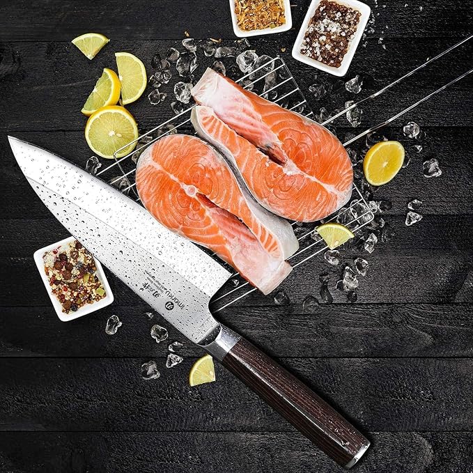 imarku 7 Inch Deba Knife, Ultra Sharp Sushi Knife, Ultimate Japanese Kitchen - Image 2