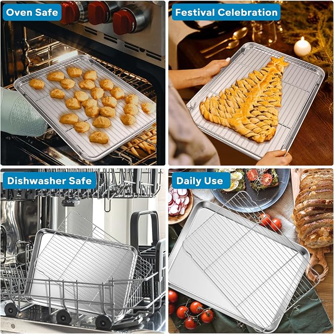 Herogo Stainless Steel Baking Pan Sheet - Image 6