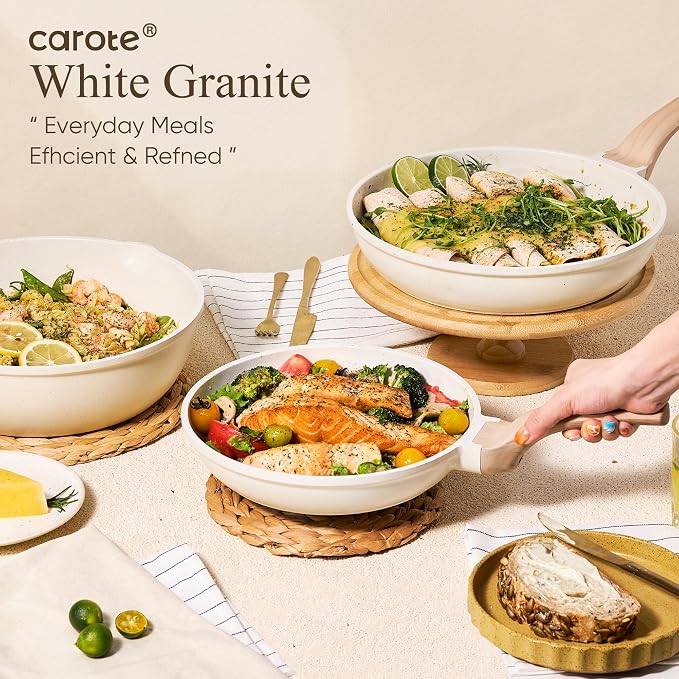 CAROTE 21Pcs Pots and Pans Set, Nonstick Cookware Sets - Image 9