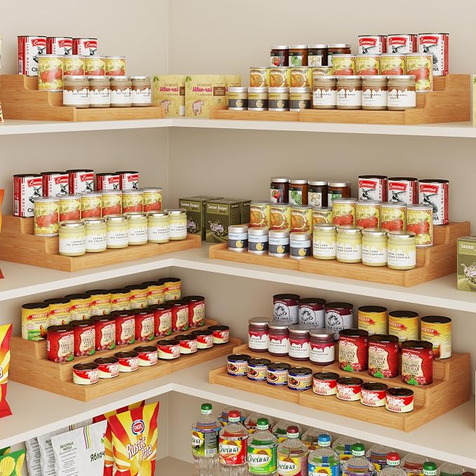 Expandable Bamboo Can Rack Organizer - Image 7