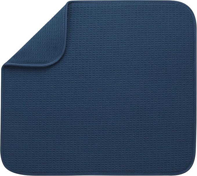 S&T INC. Dish Drying Mat, 16” x 18”, Absorbent Microfiber Kitchen Counter Mat by STINC