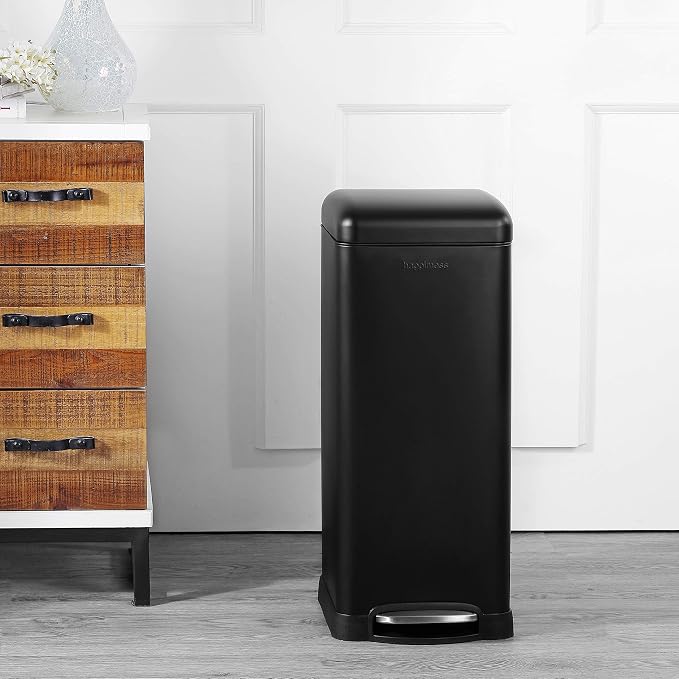 happimess HPM1007B Betty Retro 8-Gallon Step-Open Trash Can - Image 2