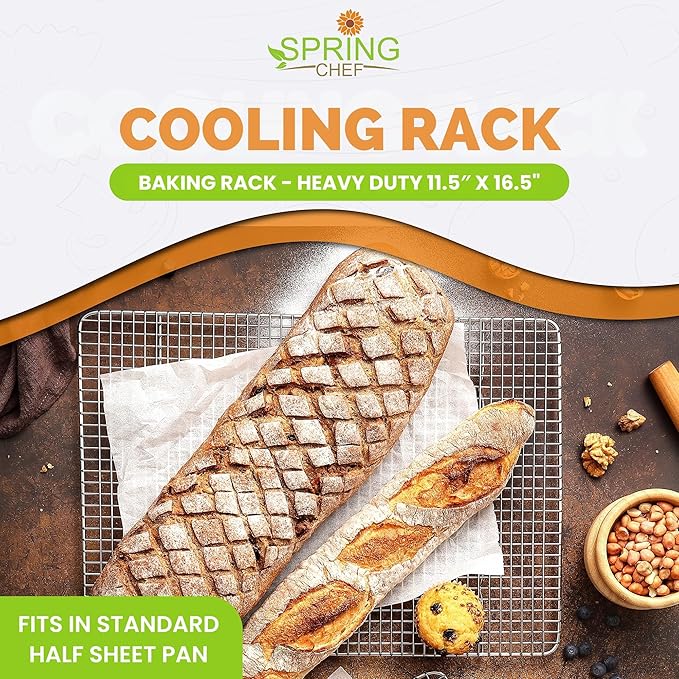 Spring Chef 11.5 x 16.5 Inch Stainless Steel Cooling Racks - Image 2