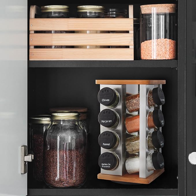 Kamenstein 16 Jar Warner Revolving Countertop Spice Rack Organizer - Image 5