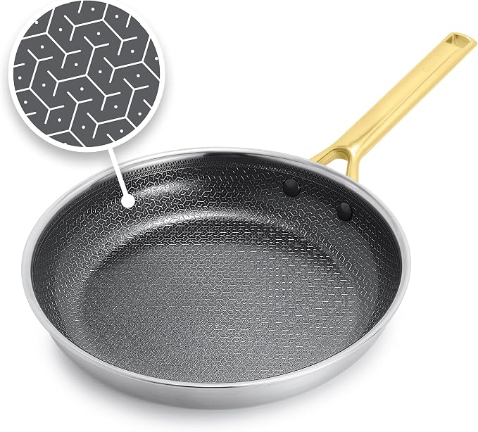 GreenPan Hybrid 10” Nonstick Stainless Steel Frying Pan Skillet, APEX Tri-Ply by GreenPan
