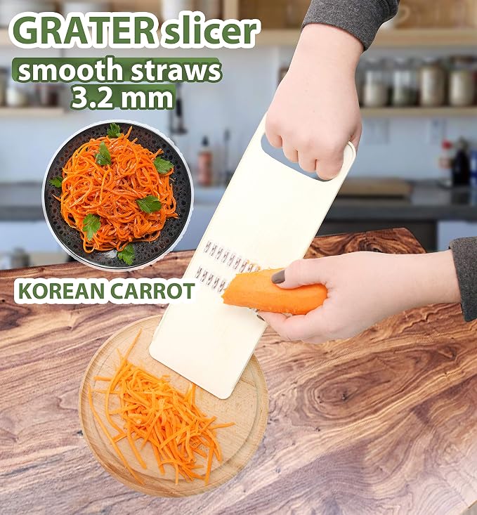 KOREAN CARROT GRATER SALAD White - Image 3