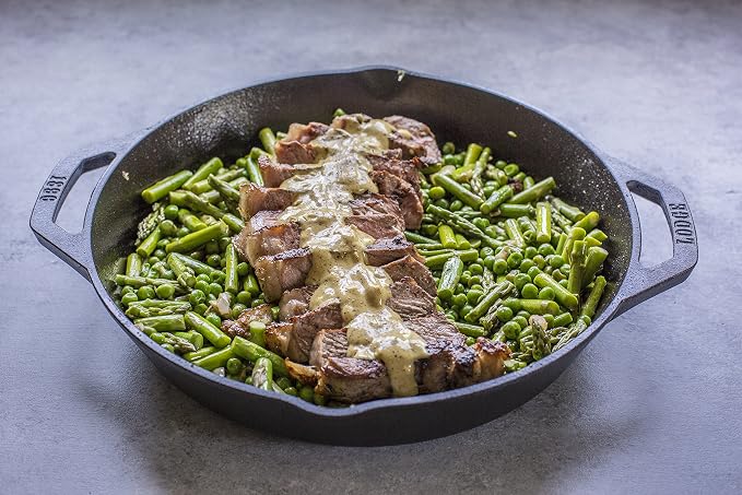 Lodge Seasoned Cast Iron Dual Handle Pan - Image 5
