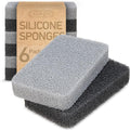Casanero 6 Pack Silicone Dish Sponges, Heavy Duty Non Scratch Sponges by Unknown