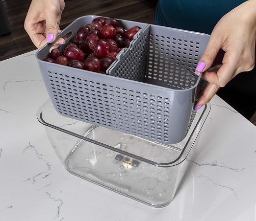 Kitchen Spaces Colander Stackable Food Storage Bin - Image 6