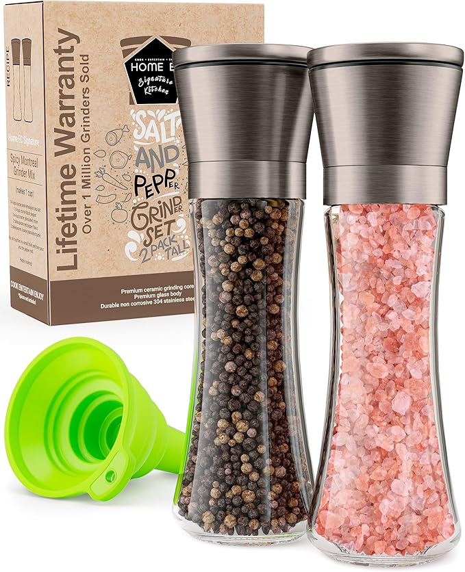 Home EC Original Gun Metal Bronze Salt and Pepper Grinder Set of 2 by HOMEEC