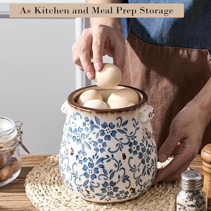Utensil Holder for Kitchen Counter, Modern Farmhouse Rustic Cooking Utensil - Image 7