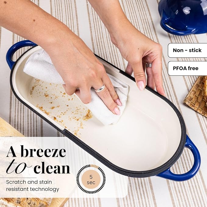 Enamelled Cast Iron Bread Loaf Pot – Dutch Oven - Image 4