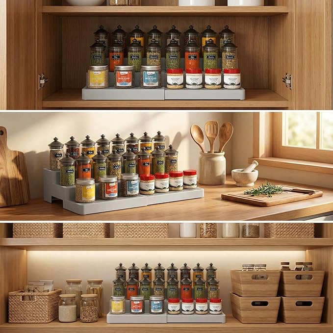 YAN & HIN Expandable Spice Rack Organizer - Image 5