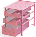 Simple Houseware Stackable 3 Tier Sliding Basket Organizer Drawer by SimpleHouseware