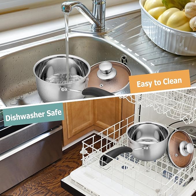 TeamFar 1qt & 2qt Saucepan - Image 6