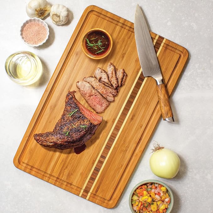 Totally Bamboo Dominica Large Cutting Board - Image 2