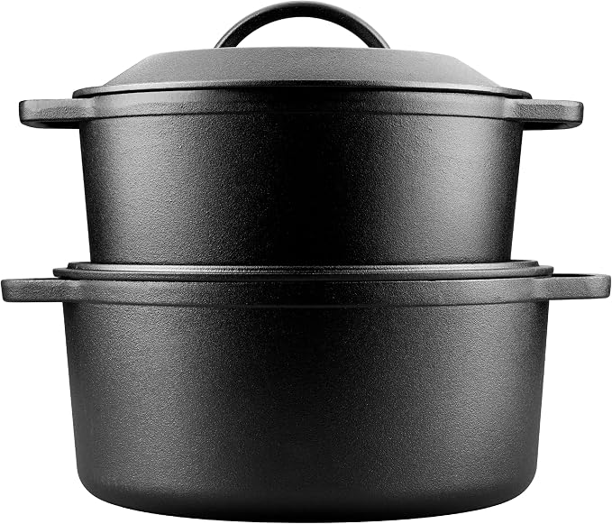 VORRINGARD Pre-Seasoned Cast Iron Dutch Oven - Image 8