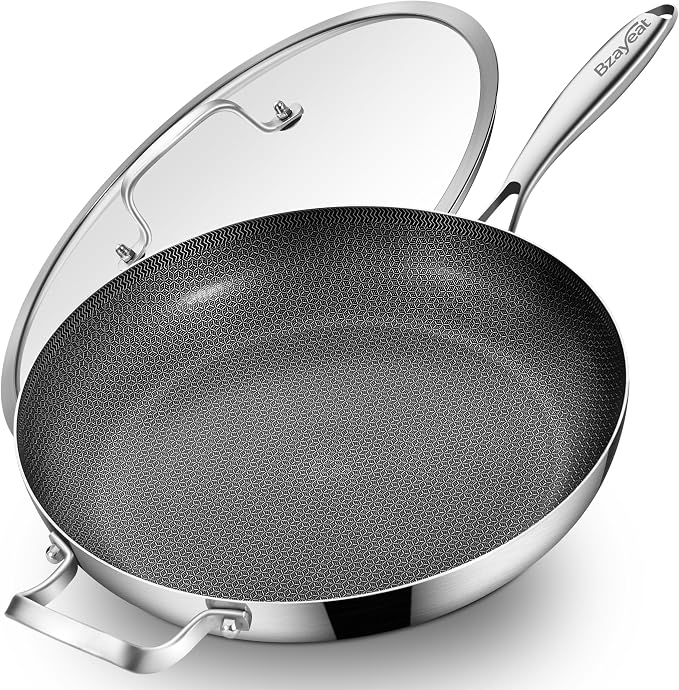 14-Inch Nonstick Hybrid Frying Pan by Bzayeat
