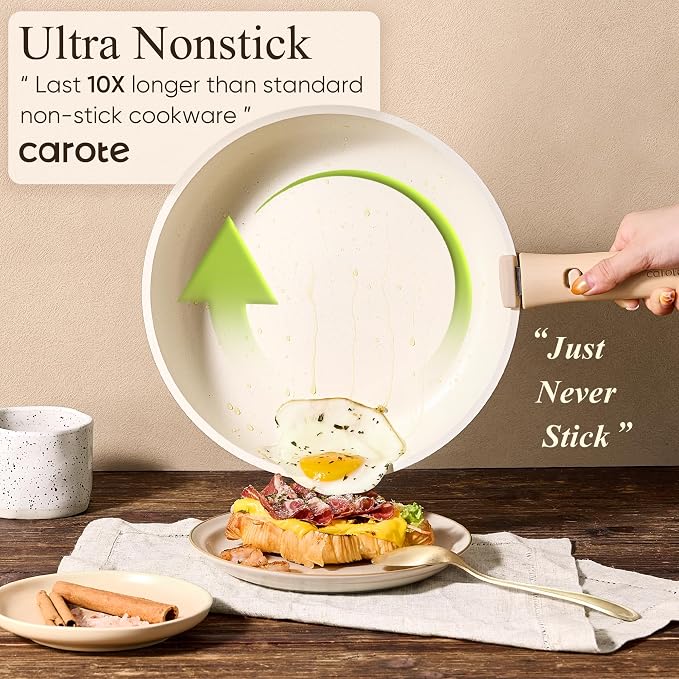 CAROTE Pots and Pans Set Non Stick, Cookware Sets, Kitchen Set, - Image 7
