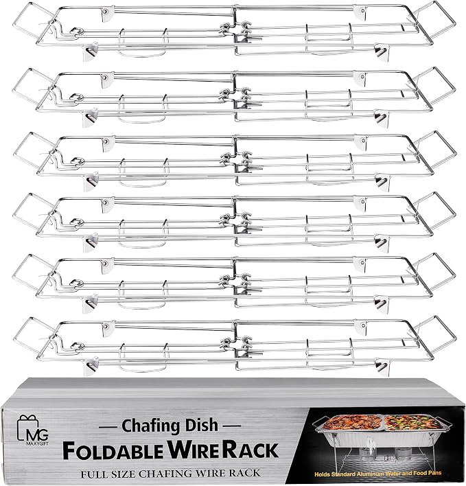 Foldable Chafing Wire Rack Buffet Stand - Image 7
