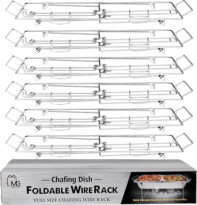 Foldable Chafing Wire Rack Buffet Stand - Image 2