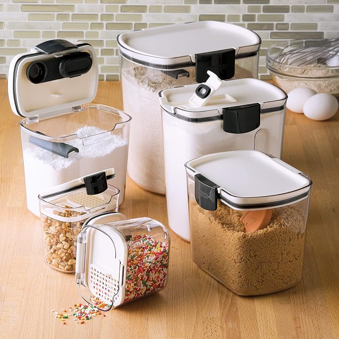 Progressive ProKeeper Baker's Airtight Kitchen Storage Canister Container Set - Image 2