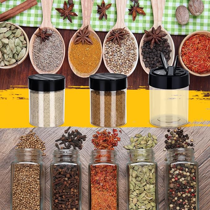 50 Pack 6 oz Plastic Spice Jars - Image 7