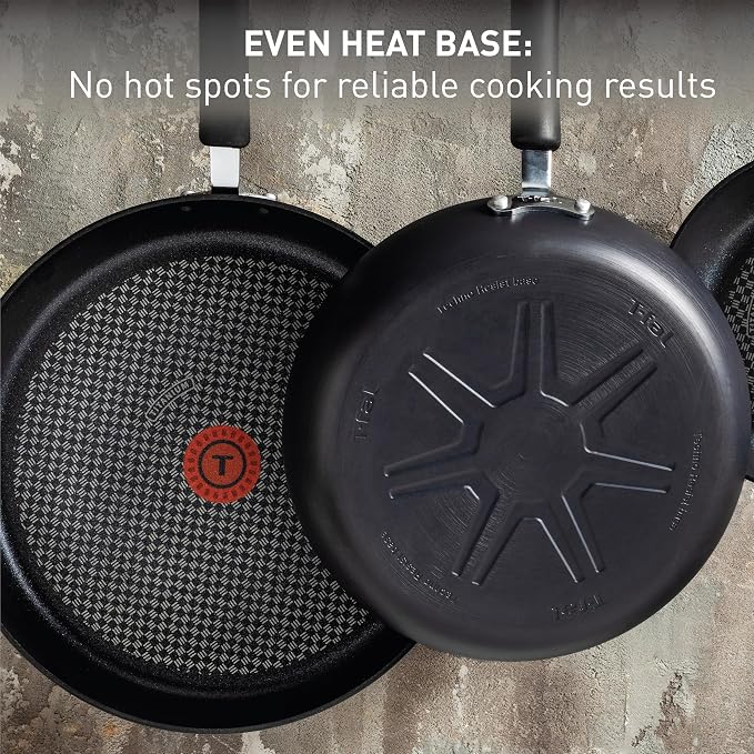 T-fal Ultimate Hard Anodized Nonstick Pots and Pans Set 14 Piece, Oven Broiler - Image 7