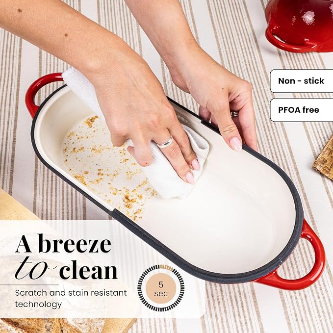Enamelled Cast Iron Bread Loaf Pot – Dutch Oven - Image 4