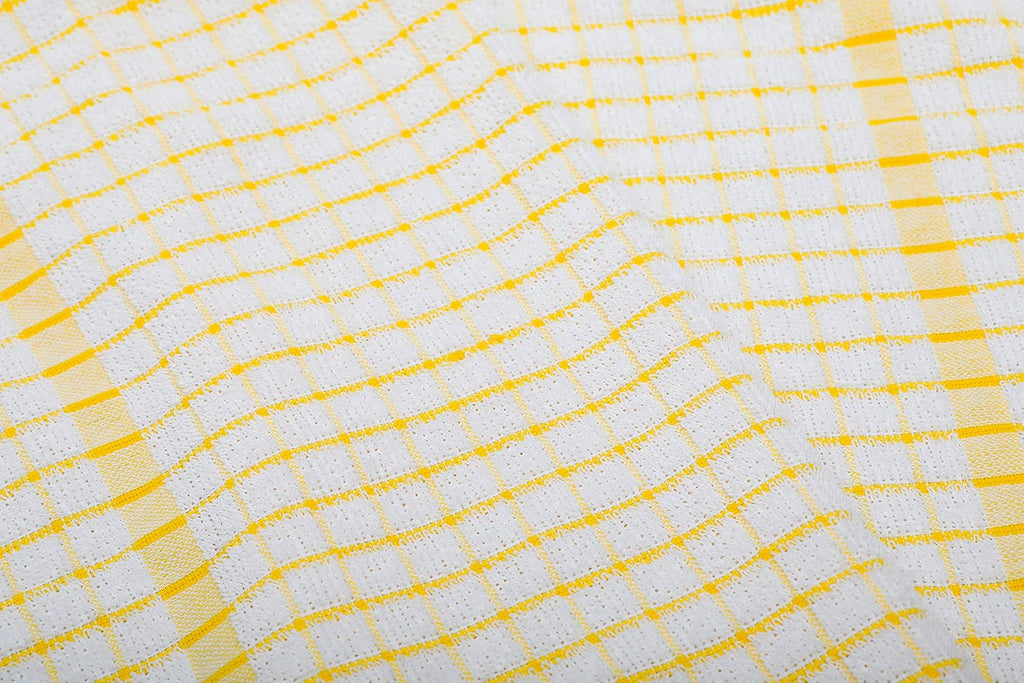 Kitchen Towels Set of 4 - Highly Absorbent, Super Soft Terry Cotton