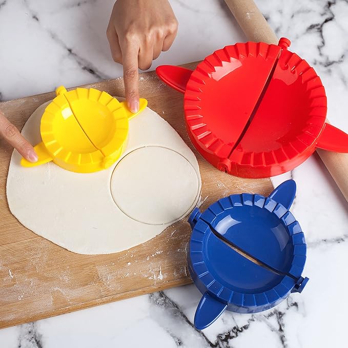 BTaT- Dough Press Set, 3 Pack, Pastry and Turnover Press, Hand Pie Maker - Image 2