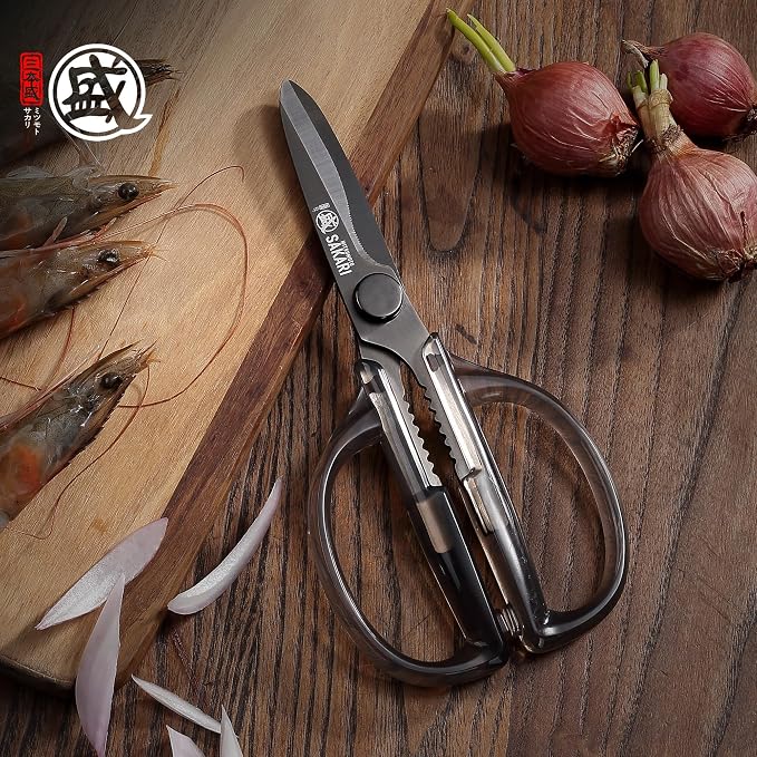 MITSUMOTO SAKARI Japanese Kitchen Scissors, Heavy Duty Detachable Stainless - Image 7