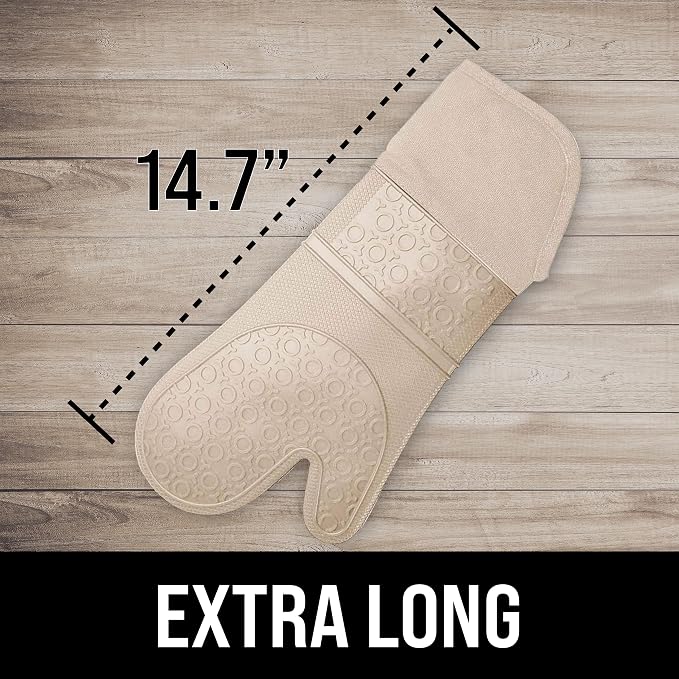 BPA-Free Silicone Oven Mitts Ultra Heat Resistant up to 500°F - Image 2