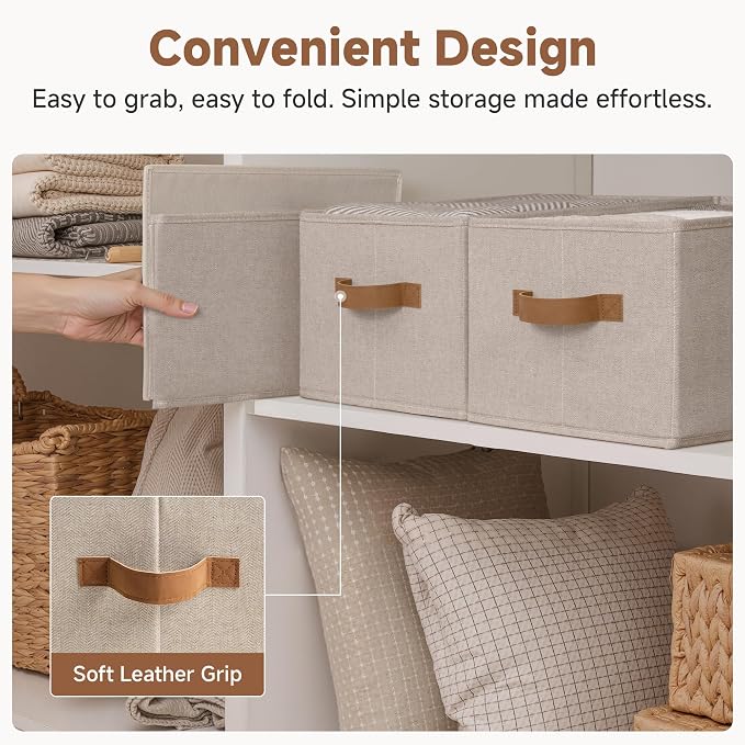StorageWorks Shelf Baskets for Organization, Linen Closet Organizers and - Image 3