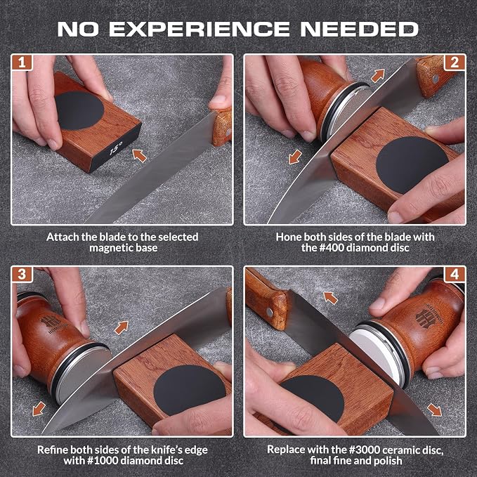 Rolling Knife Sharpener Kit, Kitchen Knife Sharpener - Image 6